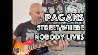 Street Where Nobody Lives The Pagans Guitar Lesson  Tutorial WITH SOLO [upl. by Hobey]