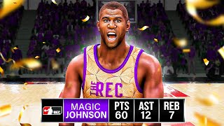 MAGIC JOHNSON BUILD HAS REC PLAYERS ASTONISHED in NBA 2K24 [upl. by Helsa]