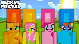 My Little Pony CHOOSE SECRET PORTAL In Minecraft [upl. by Sufur]