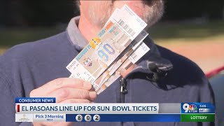 El Pasoans line up for Sun Bowl tickets [upl. by Egni]