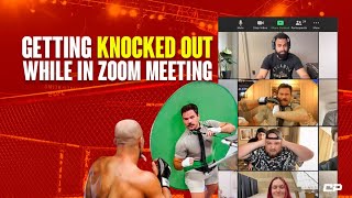 Getting KNOCKED OUT While In A Zoom Meeting 😱 Highlights Shorts [upl. by Aneehsat453]