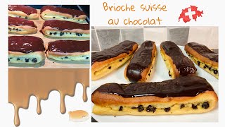 De délicieuse et moelleuse brioche suisse au chocolat 🍫😋 [upl. by Ahseik841]