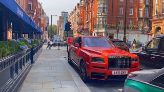 Londons Poshest Area Walking Tour  Mayfair To Harrods And Knightsbridge 4k  With 41 Gun Salute [upl. by Aivull]