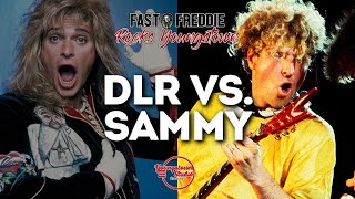 David Lee Roth vs Sammy Hagar  2 different bands  Fast Freddie Rocks Youngstown [upl. by Leirbma]