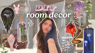 Making cute DIY room decor 🌷 7 cheap ideas for a Pinterest room ᡣ𐭩₊ ⊹ [upl. by Chard]