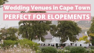 Top 15 Wedding Venues in Cape Town PERFECT for Elopements [upl. by Mahsih]