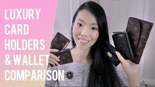 LUXURY CARD HOLDERCASE amp WALLET COMPARISON ft LOUIS VUITTON CHANEL GUCCI  FashionablyAMY [upl. by Lotti]