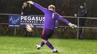 Sam White  Romsey Town Goalkeeper vs Hamworthy Rec [upl. by Macnair]