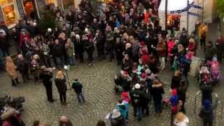 Flashmob quotStille Nacht  Heilige Nachtquot  Billerbecker Weihnachtsmarkt [upl. by Yentrac]