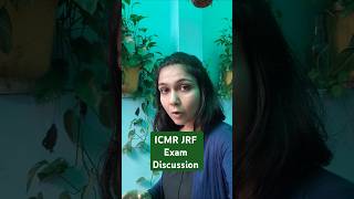 ICMR JRF Exam Discussion 2024 icmr icmrjrf phdentranceexam jrf exam phdentrance lifesciences [upl. by Lecrad]