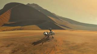 Dragonfly probe landing on Titan [upl. by Pepillo80]