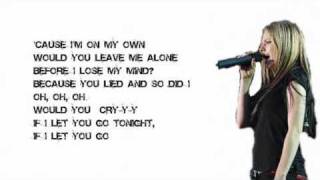 Avril Lavigne  Let Go Lyrics Bside [upl. by Schilit145]