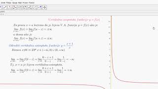 asimptote funkcije yfx matematika za studente i ucenike 4 razreda [upl. by Nwahsad905]