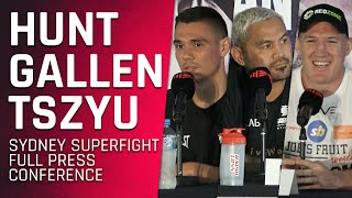 Hunt v Gallen and Tszyu v Morgan  Full PreFight Press Conference  Sydney Superfight [upl. by Robyn825]