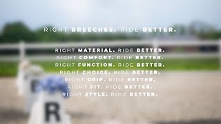 PIKEUR breeches the perfect companion  RIGHT BREECHES RIDE BETTER [upl. by Lemhar243]