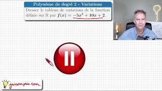 Savoir étudier les variations dun polynôme du second degré • première spécialité mathématiques [upl. by Intisar]