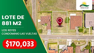 Lote de 881 m2 en condominio Las Vueltas en Ciudad Hacienda Los Reyes La Guacima Alajuela [upl. by Eliathan418]