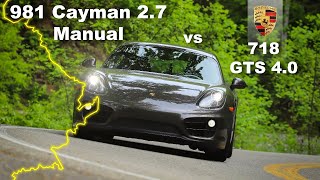 981 Cayman 27 Manual Chases A Fast 718 GTS 40 Up A Tight Twisty Mountain Road [upl. by Bandur651]