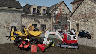 Aménagement extérieure Travaux paysager PlobannalecLesconil  Farming Simulator 22 [upl. by Oznecniv]