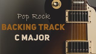 C Major Backing Track  80 Bpm  Pop Rock [upl. by Novak]