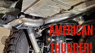 Jeep Wrangler JL Flowmaster American Thunder Axle Back Exhaust UnboxingReviewInstall [upl. by Helen]