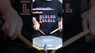 Drum StickWork 8  Double Paradiddle [upl. by Sillyrama]