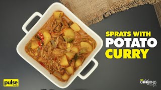 Sprats with Potato Curry  Cooking with Aunty D [upl. by Ralina]