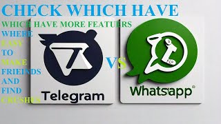 Telegram vs WhatsApp  which one is best messaging social media [upl. by Hafeenah]