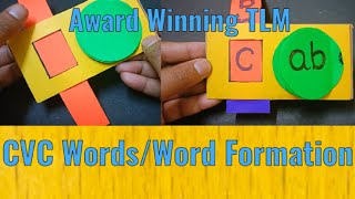 CVC wordsEnglish TLMWord FormationTLM for primary school [upl. by Wylen712]