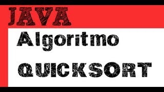 Como funciona quicksortcodigo fuente en java [upl. by Ellette]