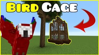 AWESOME BIRD CAGE FOR PARROTS  Minecraft Tutorial [upl. by Fisoi]