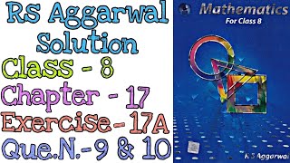 Construction of Quadrilaterals  Class 8 Exercise 17A Question 9  10  Rs Aggarwal  mdsirmaths [upl. by Lytle]