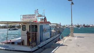 Pollonia village walk in Milos island Greece [upl. by Nunci]