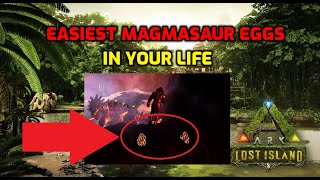 Where To Find Magmasaur Eggs Ark Fjordur Location [upl. by Henryk]