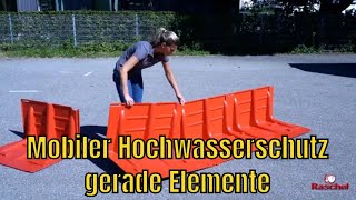 Mobiler Hochwasserschutz kinderleicht aufgebaut  patentierter SandsackErsatz  Gerade  Boxwall [upl. by Aiden466]