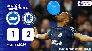 🔵Brighton vs Chelsea 12 Highlights Palmer breaks another Chelsea record amp Nkunku GOALS PL 2324 [upl. by Baum]