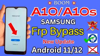 Samsung A10A10s FRP Bypass 2023 New Method  Google Account Unlock Android 1112 New Update [upl. by Buderus]