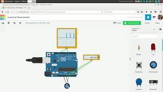 Lectura de un Potenciometro con Arduino en Tinkercad Circuits [upl. by Lednik]