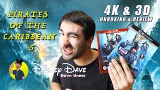 PIRATES OF THE CARIBBEAN DEAD MEN TELL NO TALES  SALAZARS REVENGE 4K amp 3D Bluray Unboxing [upl. by Hambley293]