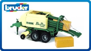 Bruder Toys Big Bale Press Krone Big Pack 02015 [upl. by Eltrym]