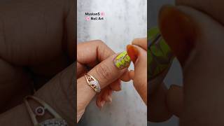 Easy Nail Art 💅🏻Design ✨💖🧿😍jaishreeganesh jaimaakarni nailart2024 nails shorts viralshorts [upl. by Willin]