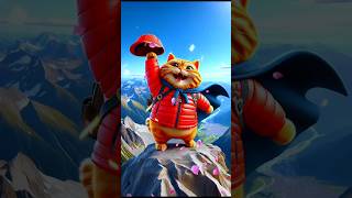 Cat mountain videocat toons officialytshorts shorts [upl. by Annyrb]