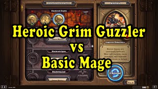 Hearthstone Blackrock Mountain  Coren Direbrew Grim Guzzler Heroic  Basic Mage Deck [upl. by Dhruv]