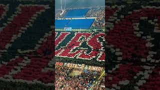 MilanLiverpool la coreografia della Curva Sud di San Siro [upl. by Arah]