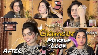 Golden Eyes Step By Step Glamour Makeup Look 💄 For Bigners With Easy Steps  Sidra khan [upl. by Boycie472]