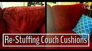 Re Stuffing Couch Cusions [upl. by Anayeek]