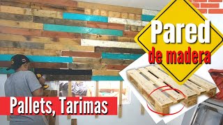 Como hacer PARED de MADERA rustica [upl. by Aveneg48]