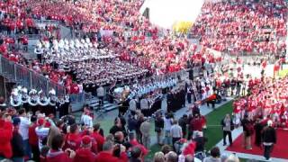 Ohio State University Marching Band plays Alma Mater with Football Team OSU vs IU 11 5 2011 [upl. by Eremehc]