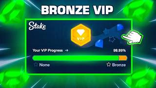 EASY BRONZE VIP on STAKE Dice Wager Strategy [upl. by Elinad665]