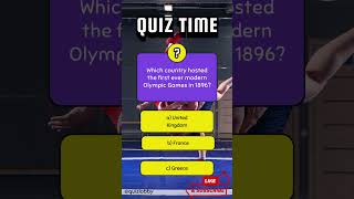 Do You Know First Modern Olympic Games Host Country Revealed 🏅shorts quizchallenge [upl. by Omland264]